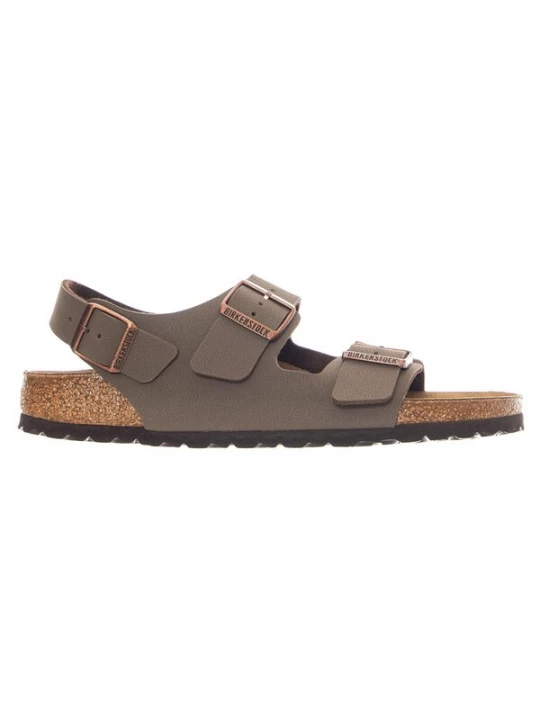 Foto van product BIRKENSTOCK Sandalen 'Milano Birkibuc Narrow Fit Mocca' bruin