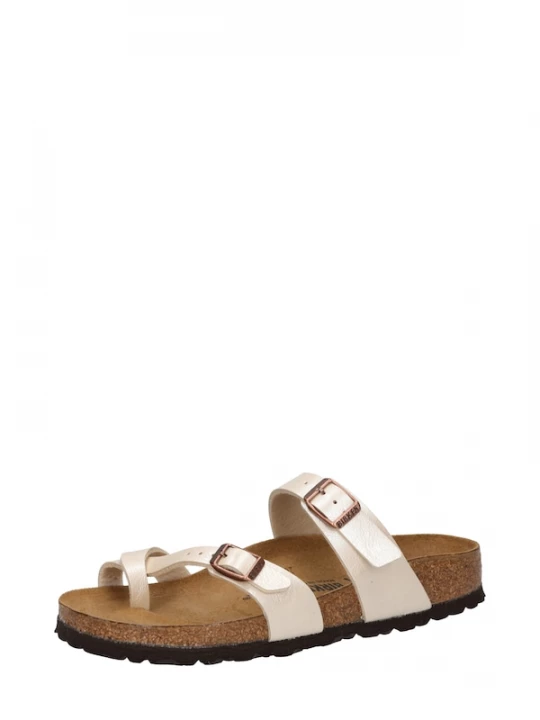 Foto van product BIRKENSTOCK Teenslipper 'Mayari' crème / rose-goud