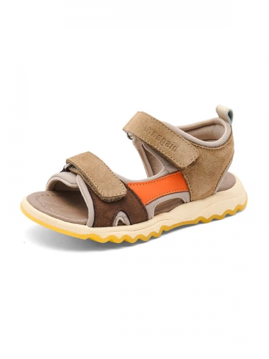 Foto van product BISGAARD Sandalen ecru / bruin / stone grey / oranje