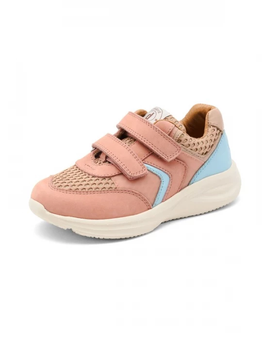 Foto van product BISGAARD Sneakers 'Yuki' beige / hemelsblauw / rosa / wit