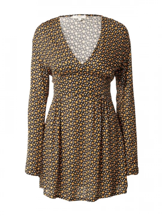 Foto van product Bizance Paris Jurk 'RANIA' oranje / zwart / wit