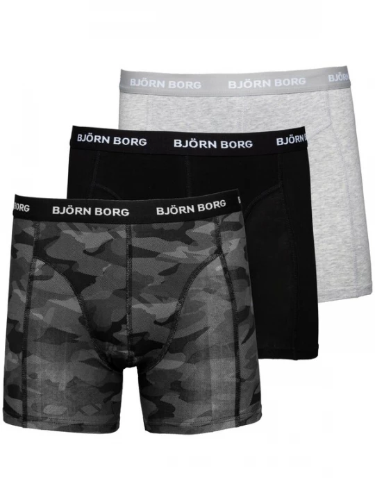 Foto van product BJÖRN BORG Boxershorts 'Sammy' lichtgrijs / donkergrijs / zwart / wit