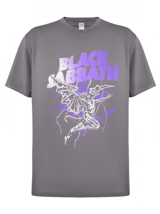 Foto van product BLACK SABBATH Shirt 'Black Sabbath Henry Lightning T-Shirt' grijs
