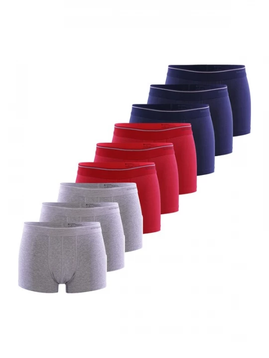 Foto van product Blackspade Boxershorts donkerblauw / grijs gemêleerd / karmijnrood