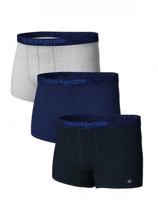 Foto van product Blackspade Boxershorts navy / grijs gemêleerd / zwart