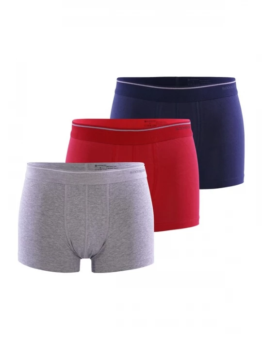 Foto van product Blackspade Boxershorts ' Tender Cotton ' donkerblauw / grijs gemêleerd / rood