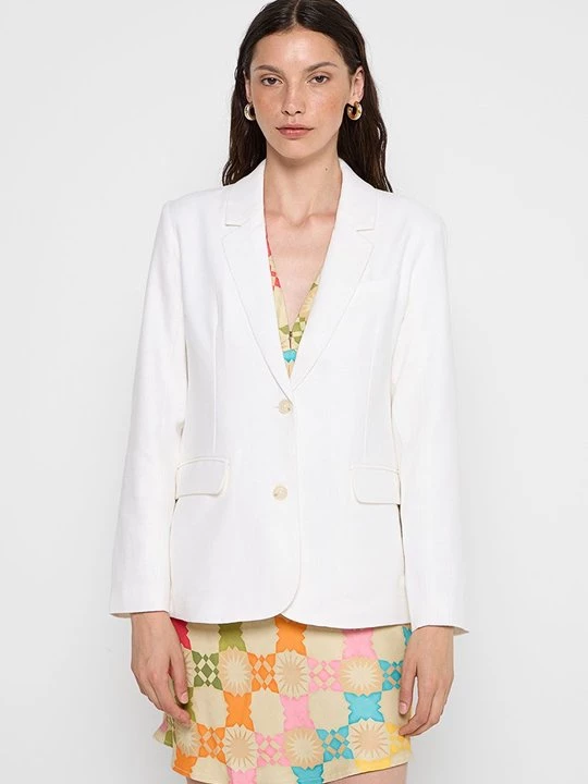 Foto van product Blazer Abercrombie & Fitch wit