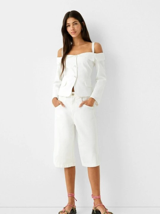 Foto van product Blazer Bershka wit