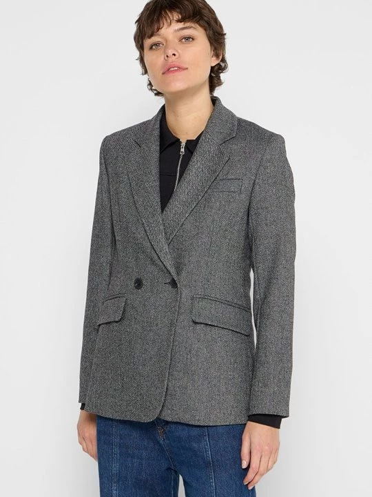 Foto van product Blazer CLAUDIE PIERLOT donkergrijs