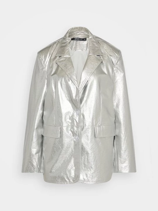 Foto van product Blazer Gina Tricot zilverkleurig