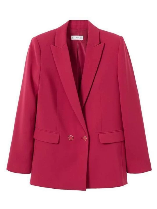 Foto van product Blazer Mango donkerroze