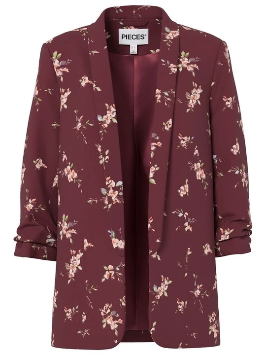 Foto van product Blazer Pieces bordeauxrood