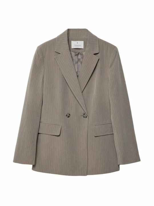 Foto van product Blazer Stradivarius lichtbruin mêleerd