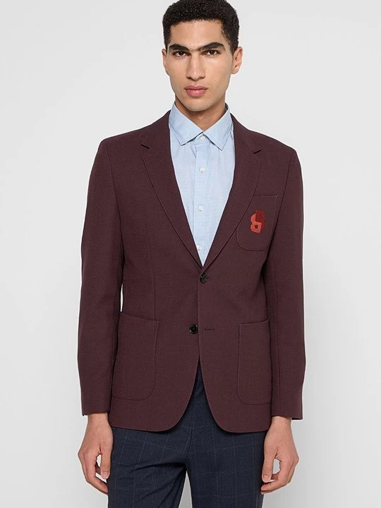 Foto van product Blazerjasje Boss bordeauxrood