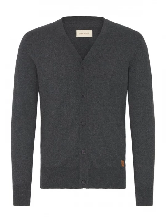 Foto van product BLEND Gebreid vest ' BHFinex ' grijs