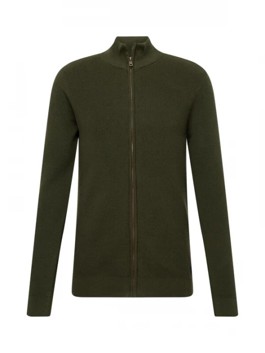 Foto van product BLEND Gebreid vest 'Codford' donkergroen