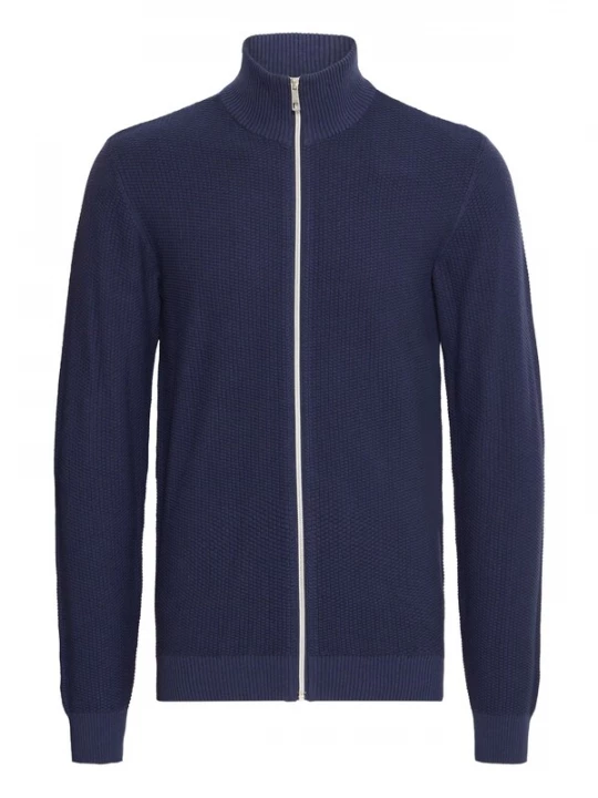 Foto van product BLEND Gebreid vest 'GOMAZ' blauw / wit