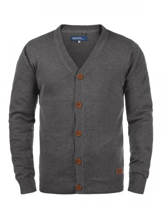 Foto van product BLEND Gebreid vest 'Lennard' grijs