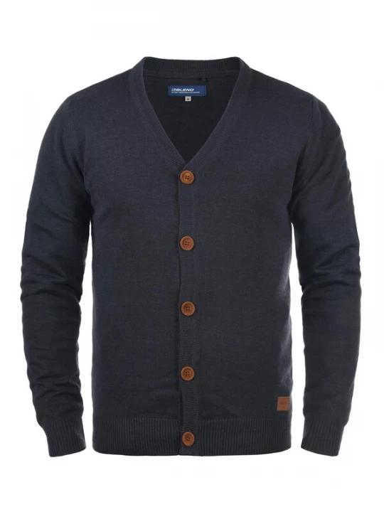 Foto van product BLEND Gebreid vest 'Lennard' navy