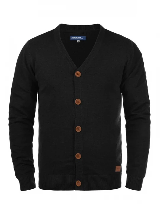 Foto van product BLEND Gebreid vest 'Lennard' zwart