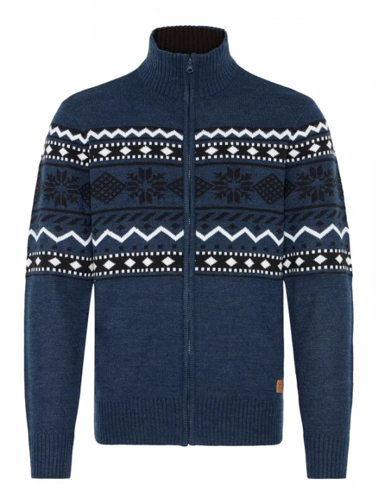 Foto van product BLEND Gebreid vest 'Nova' blauw / zwart / wit