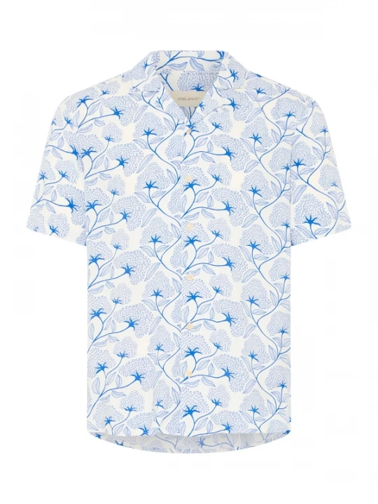 Foto van product BLEND Overhemd 'BHARIAN' blauw / wit