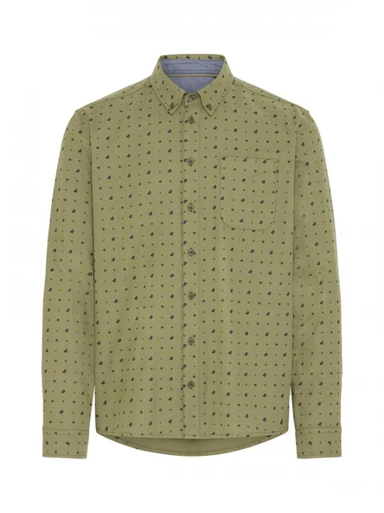 Foto van product BLEND Overhemd 'BHDAMON' navy / olijfgroen / donkergroen