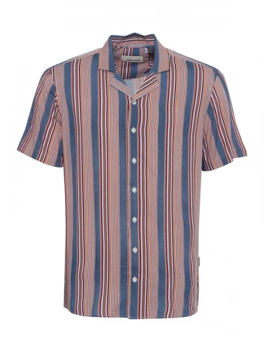 Foto van product BLEND Overhemd blauw / roestrood