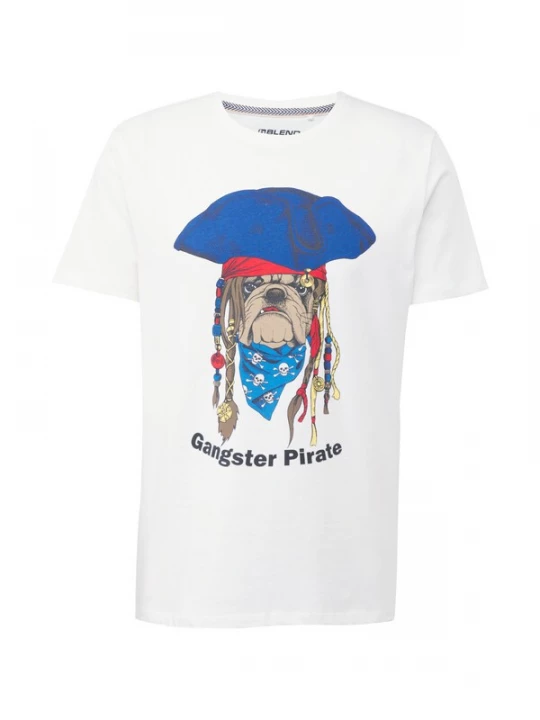 Foto van product BLEND Shirt beige / blauw / rood / wit