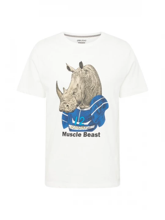 Foto van product BLEND Shirt beige / blauw / zwart / wit