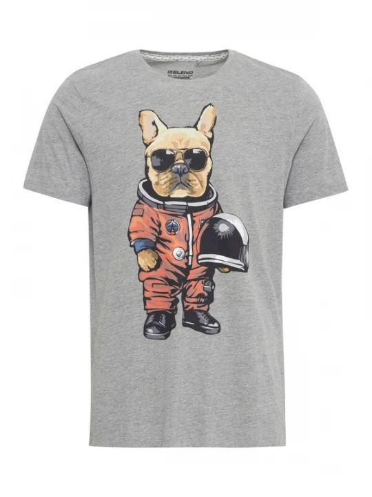 Foto van product BLEND Shirt beige / stone grey / rood / zwart
