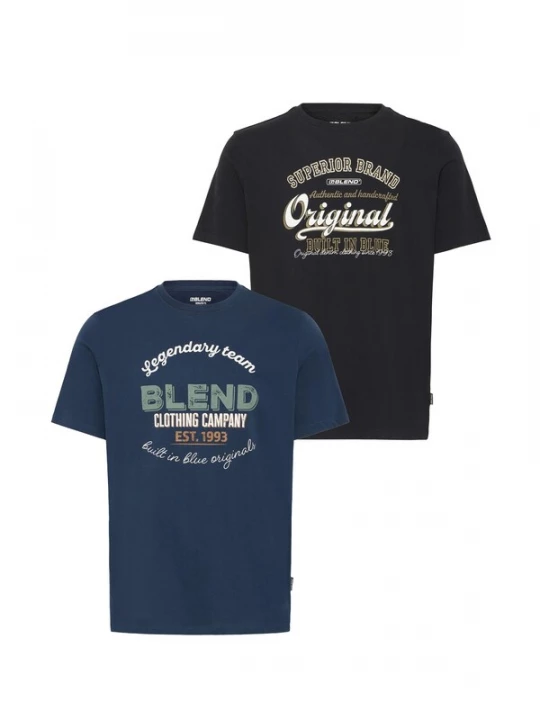 Foto van product BLEND Shirt ' BHBenop 2 Pack ' blauw