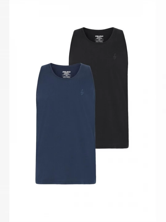 Foto van product BLEND Shirt ' BHEbil 2 PACK ' blauw