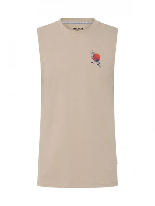 Foto van product BLEND Shirt ' BHJapo Backprint Japan ' beige