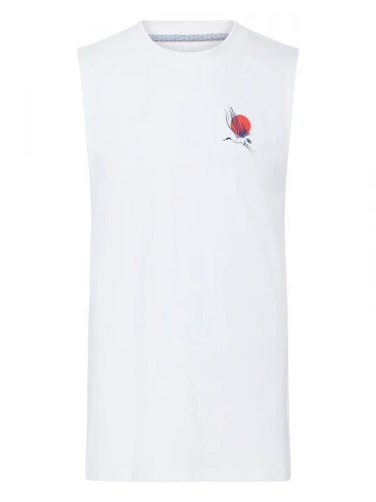 Foto van product BLEND Shirt ' BHJapo Backprint Japan ' wit