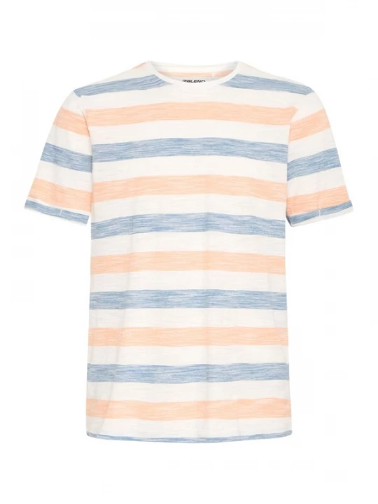 Foto van product BLEND Shirt 'BHJelani' blauw / lichtoranje / wit