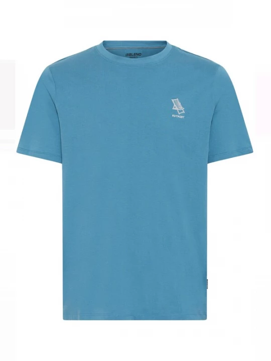 Foto van product BLEND Shirt 'BHJeppe' duifblauw / wit
