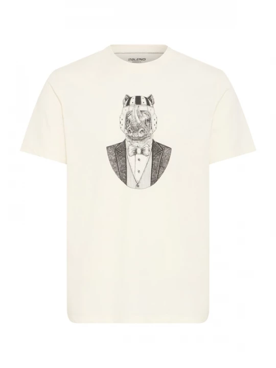 Foto van product BLEND Shirt 'BHKAY' zwart / wolwit