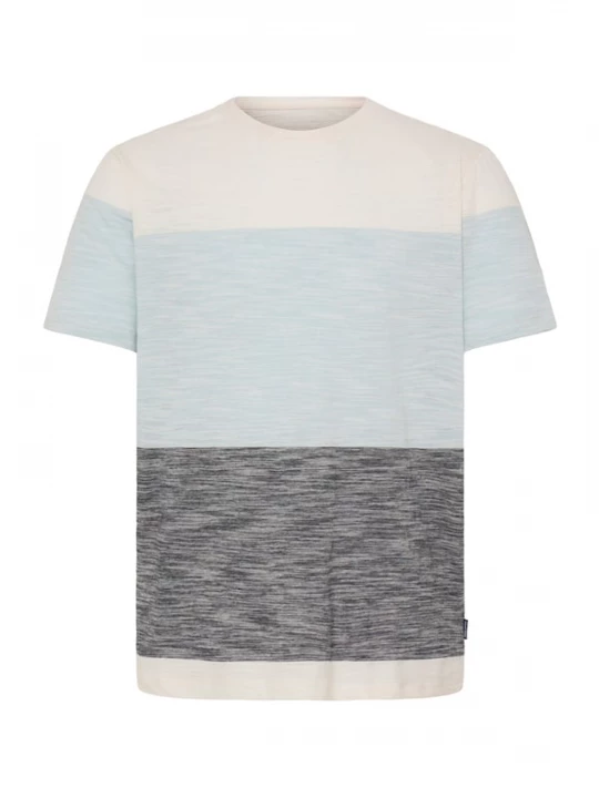 Foto van product BLEND Shirt 'BHKEITH' ecru / lichtblauw / donkergrijs