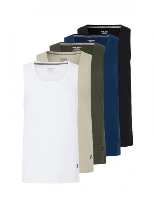 Foto van product BLEND Shirt ' BHKris 5 Pack ' gemengde kleuren