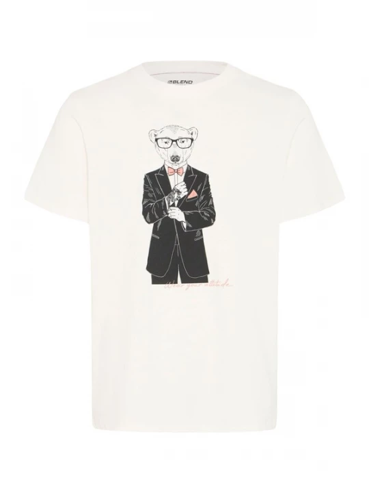 Foto van product BLEND Shirt ' BHKurt ' wit