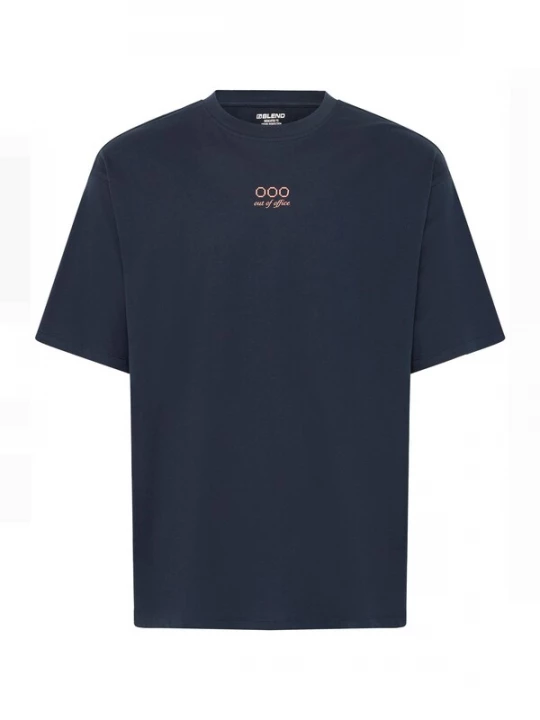 Foto van product BLEND Shirt ' BHKyle Backprint ' donkerblauw