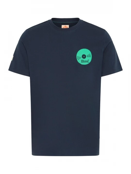 Foto van product BLEND Shirt 'BHSun' donkerblauw / smaragd