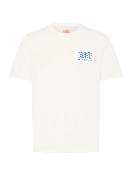 Foto van product BLEND Shirt 'BHSun Island' blauw / oranje / wit