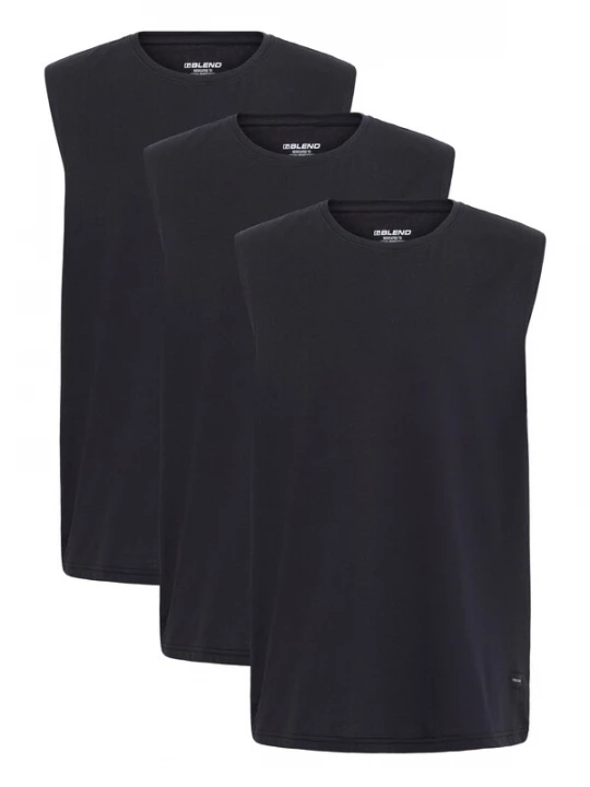 Foto van product BLEND Shirt ' BHTank Top 3 Pack ' zwart