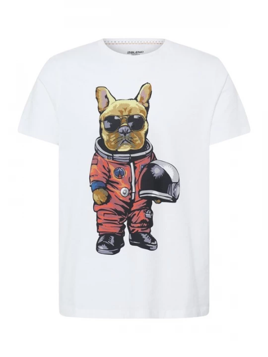 Foto van product BLEND Shirt ' BHTee ' wit