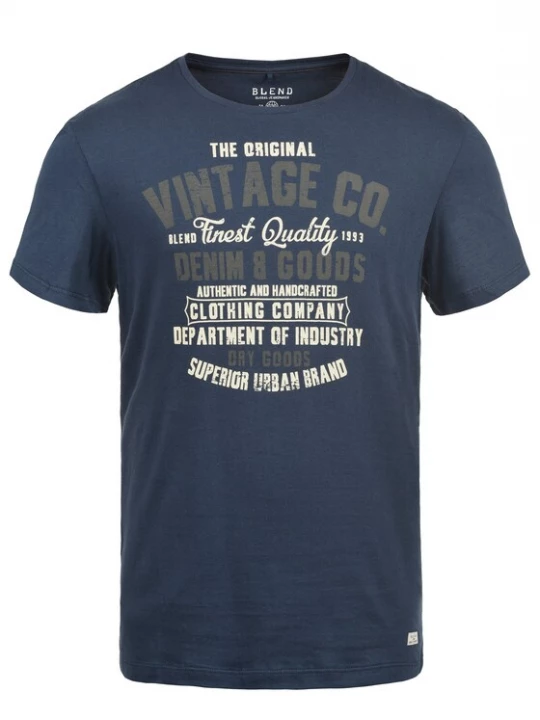 Foto van product BLEND Shirt 'BHVadim' blauw / grijs / wit
