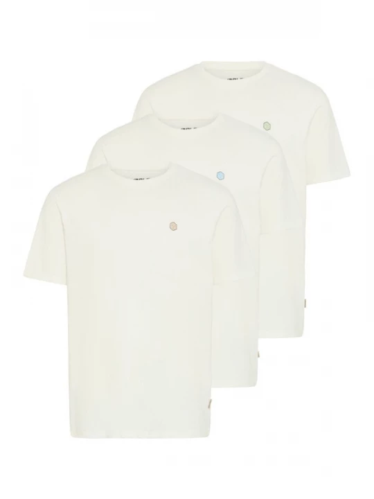 Foto van product BLEND Shirt ' BHVIGTI 3-pack ' wit