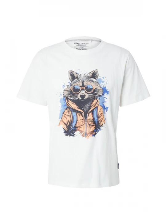 Foto van product BLEND Shirt blauw / bruin / zwart / wit