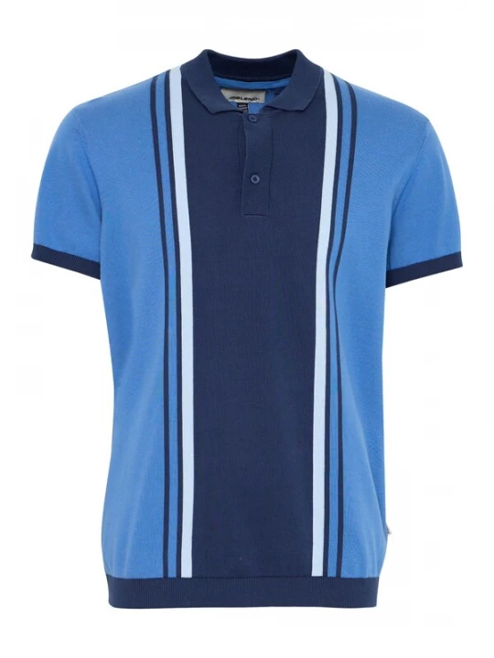 Foto van product BLEND Shirt blauw / donkerblauw / wit